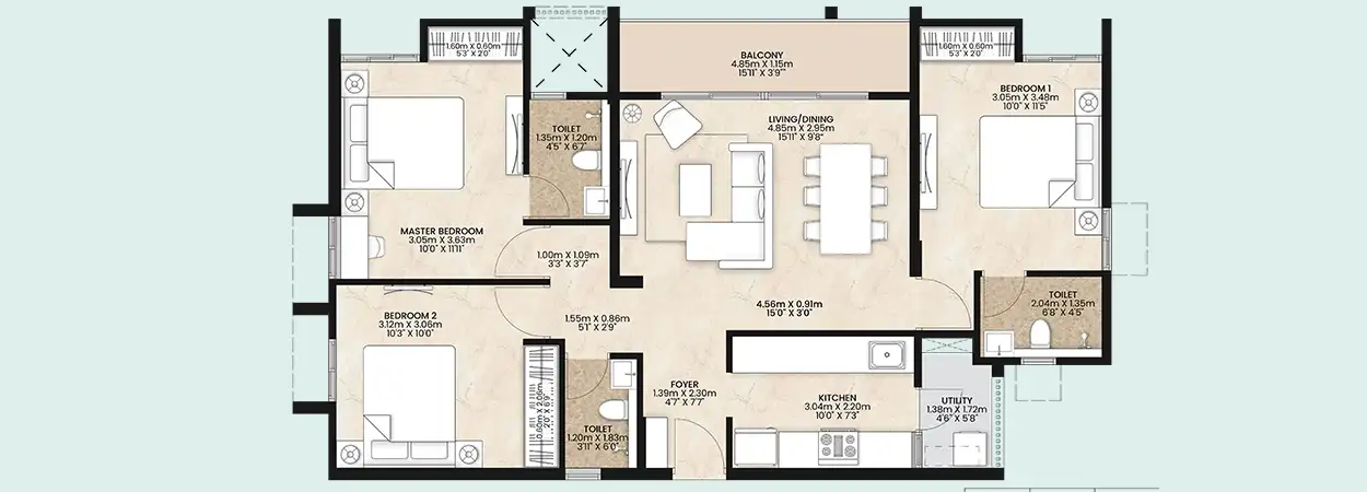 Mahindra Central Park Kalyan Floor Plans
